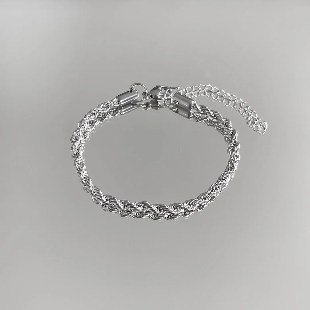 Rope Chain Anklet | Silver sold by PRYA