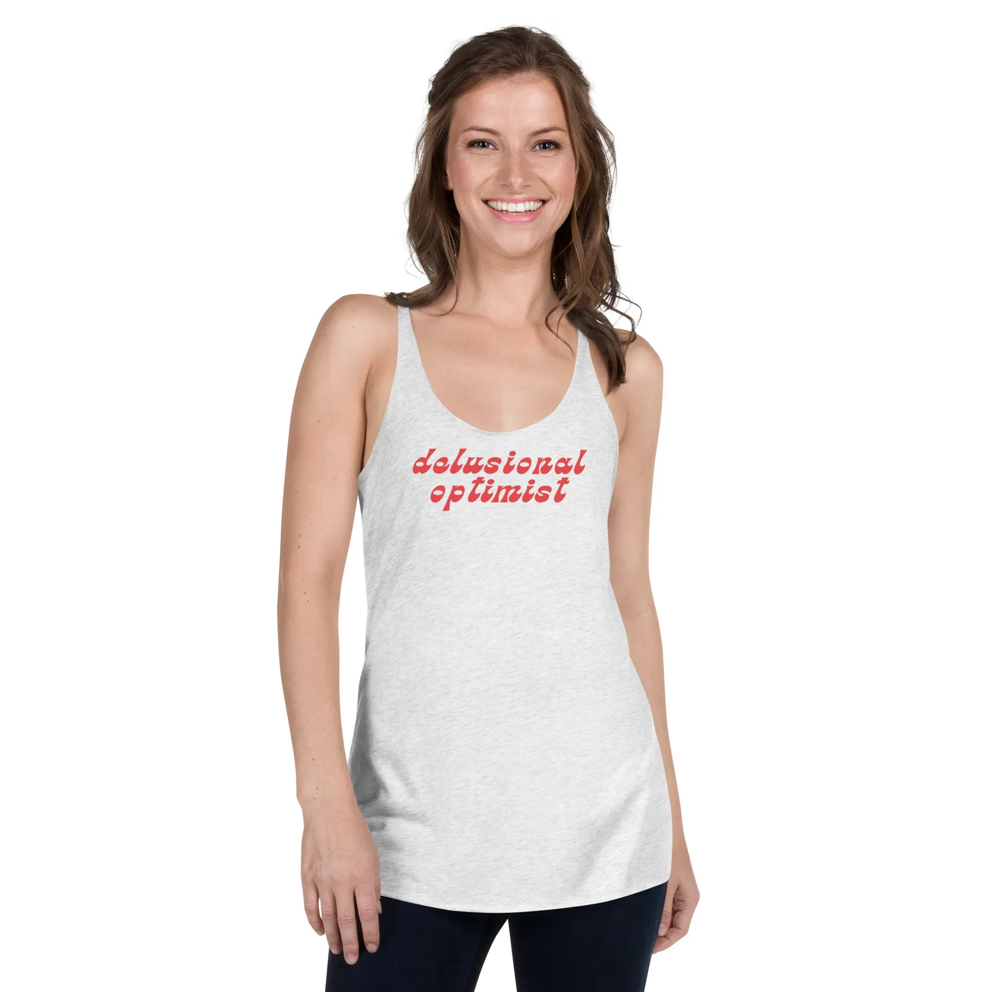 Delusional Optimist - Racerback Tank sold by The Fileist product image thumbnail 2