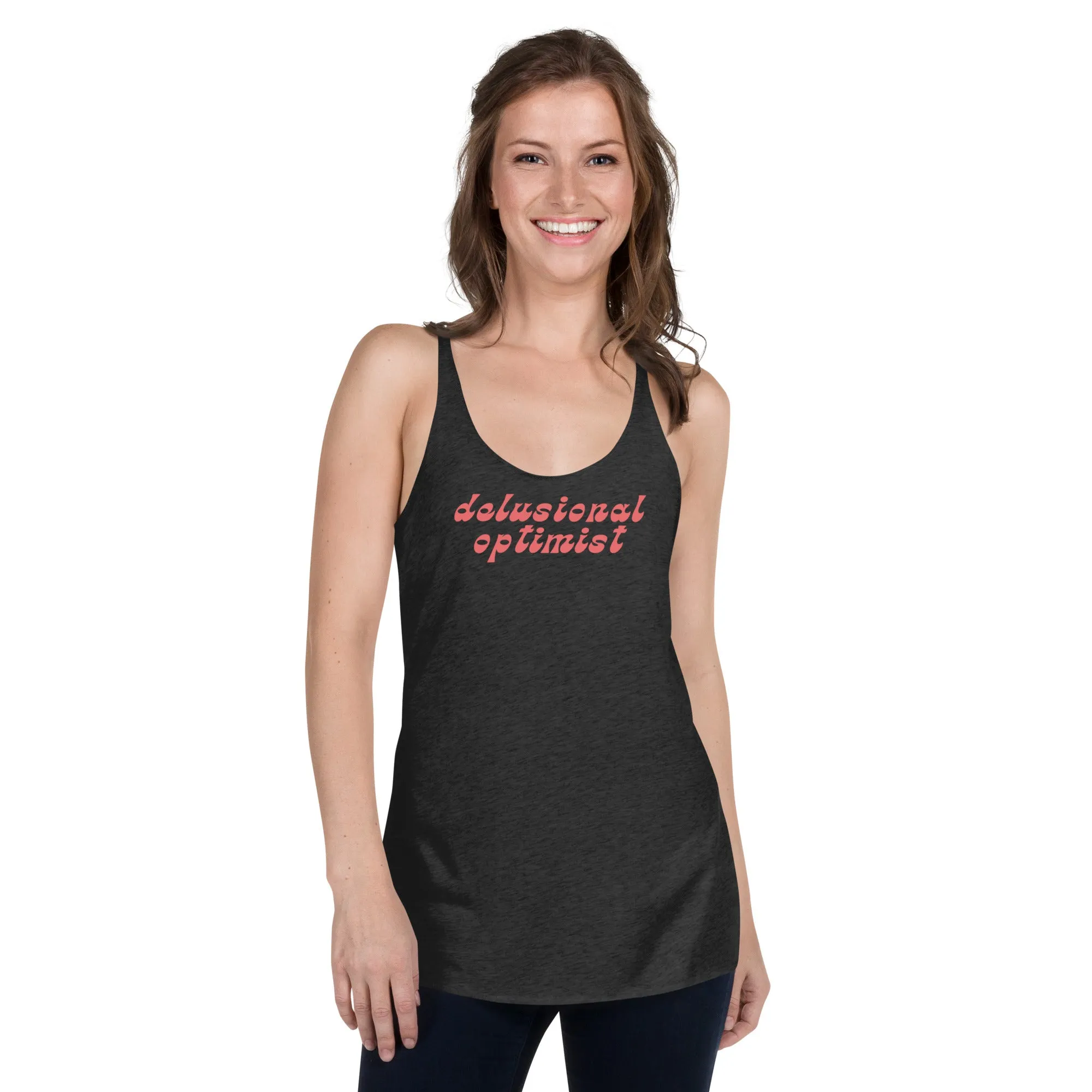 Delusional Optimist - Racerback Tank sold by The Fileist product image thumbnail 4