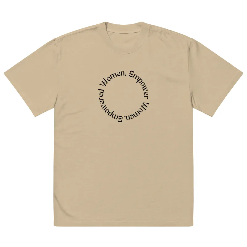 'Women Empowerment' Oversized Faded T-shirt sold by The Fileist