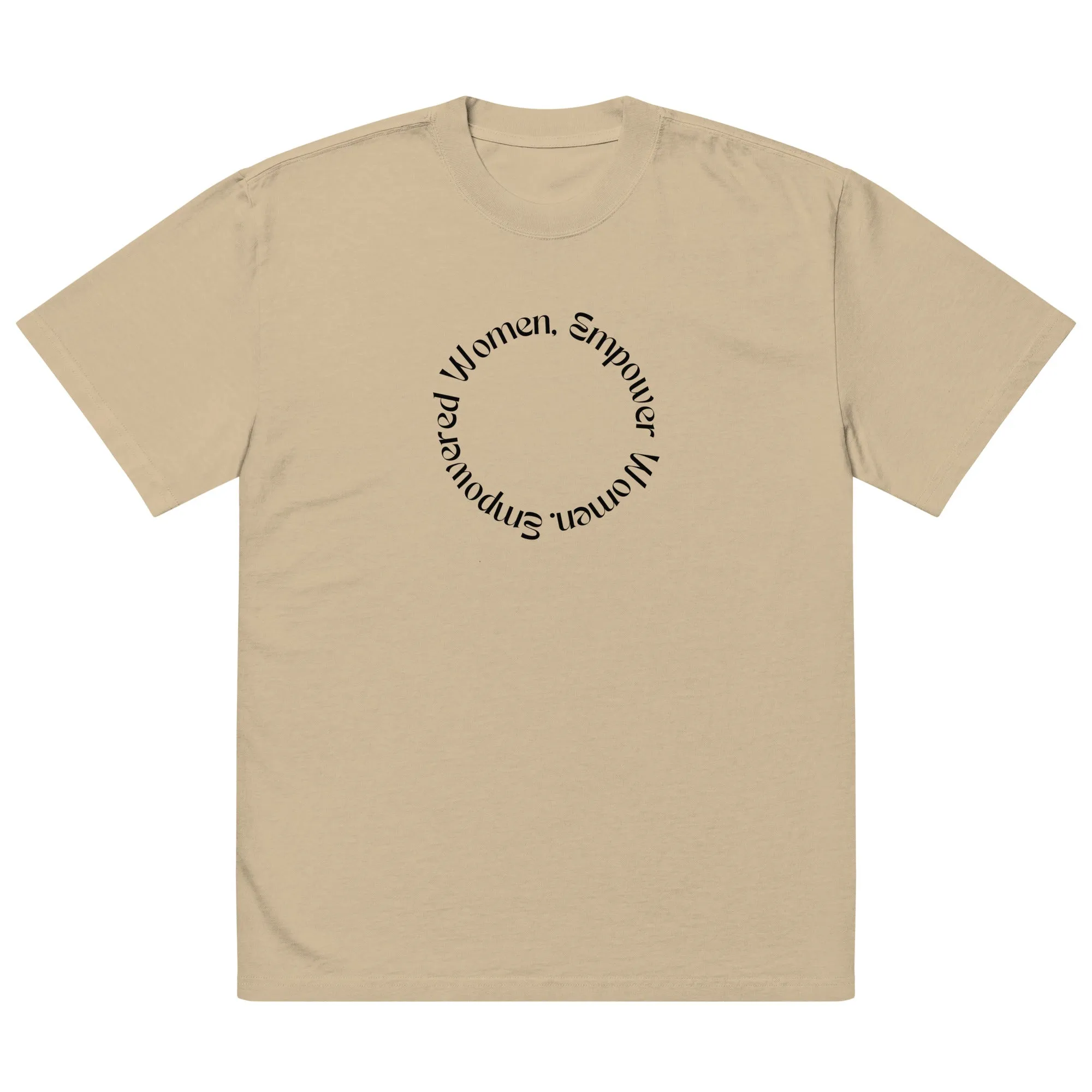 'Women Empowerment' Oversized Faded T-shirt sold by The Fileist