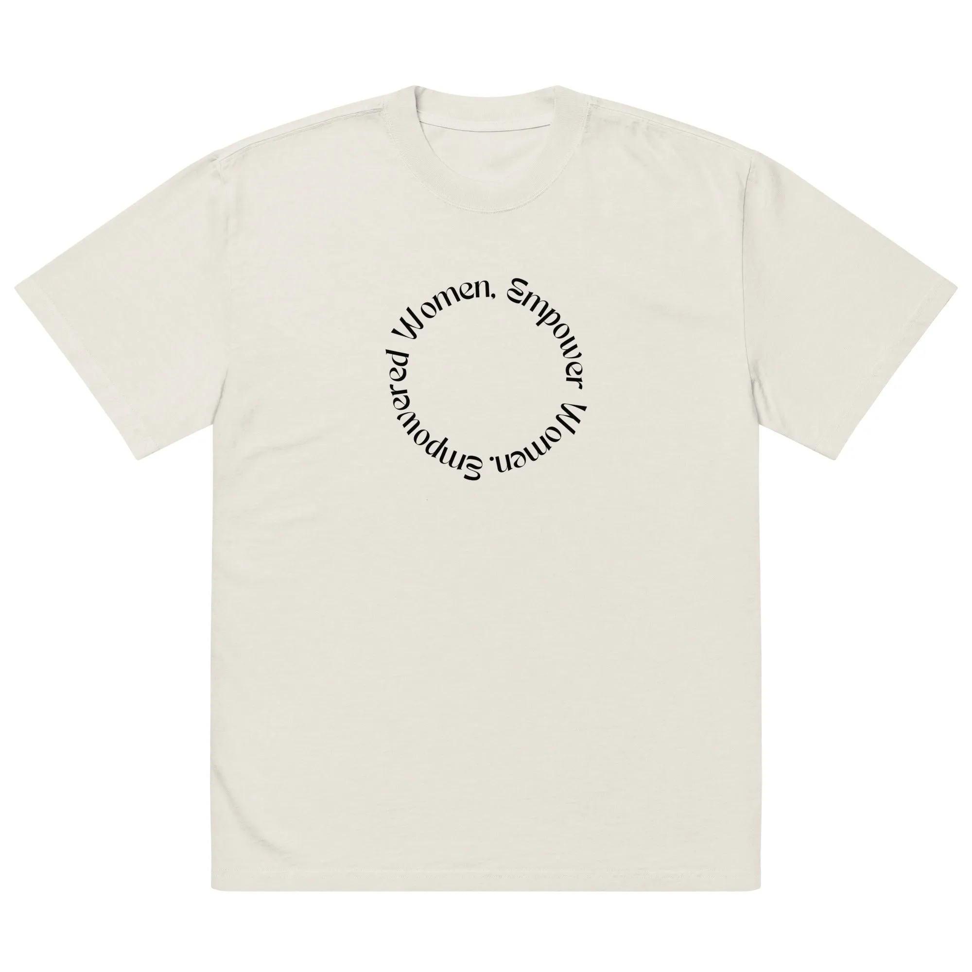 'Women Empowerment' Oversized Faded T-shirt sold by The Fileist product image thumbnail 3