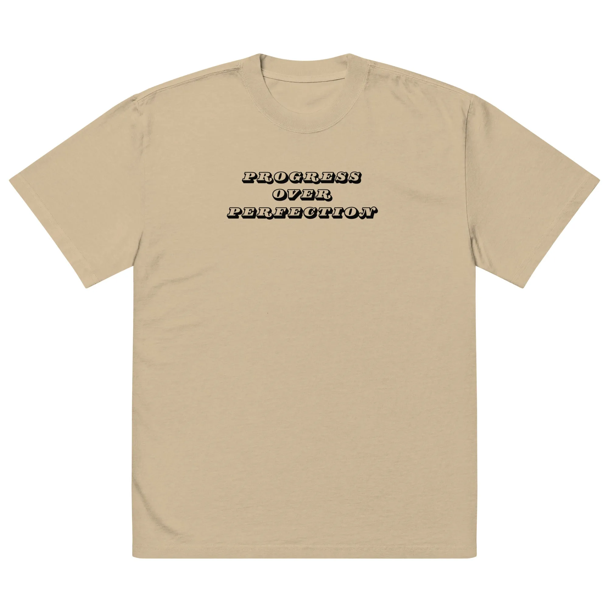 'Progress Over Perfection' Oversized T-Shirt sold by The Fileist