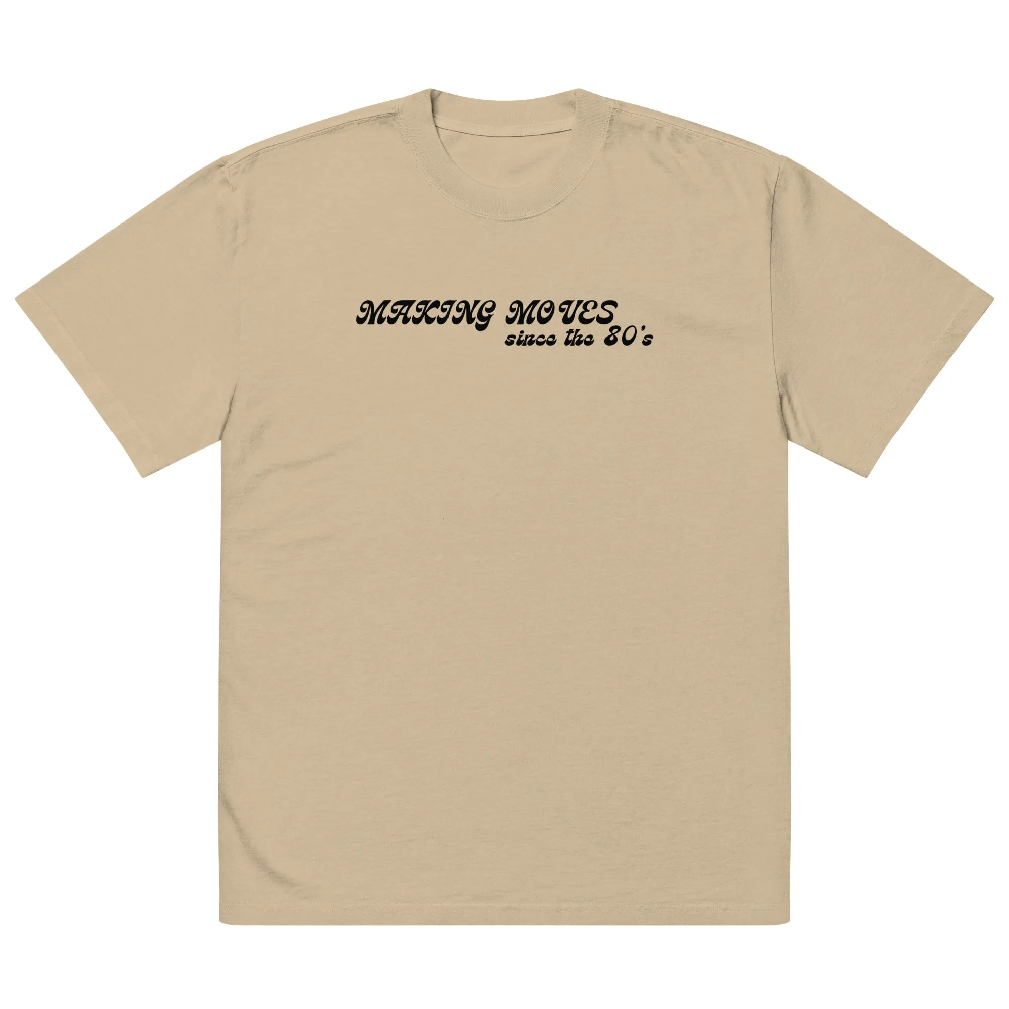 'Making Moves Since the 80s' Oversized Faded T-Shirt sold by The Fileist