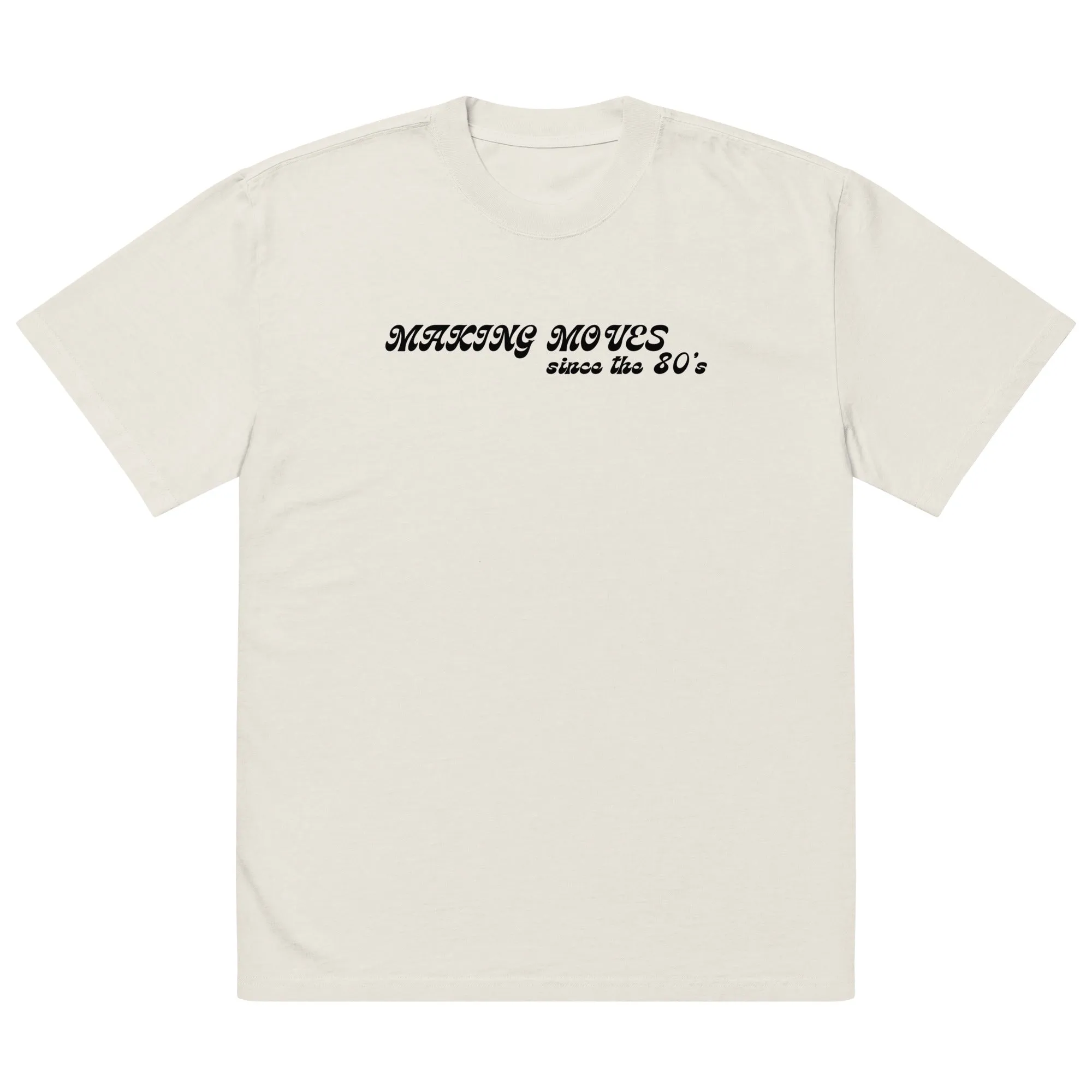'Making Moves Since the 80s' Oversized Faded T-Shirt sold by The Fileist product image thumbnail 3