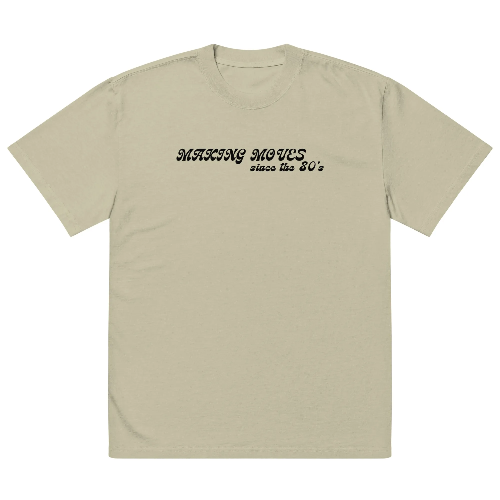 'Making Moves Since the 80s' Oversized Faded T-Shirt sold by The Fileist product image thumbnail 2
