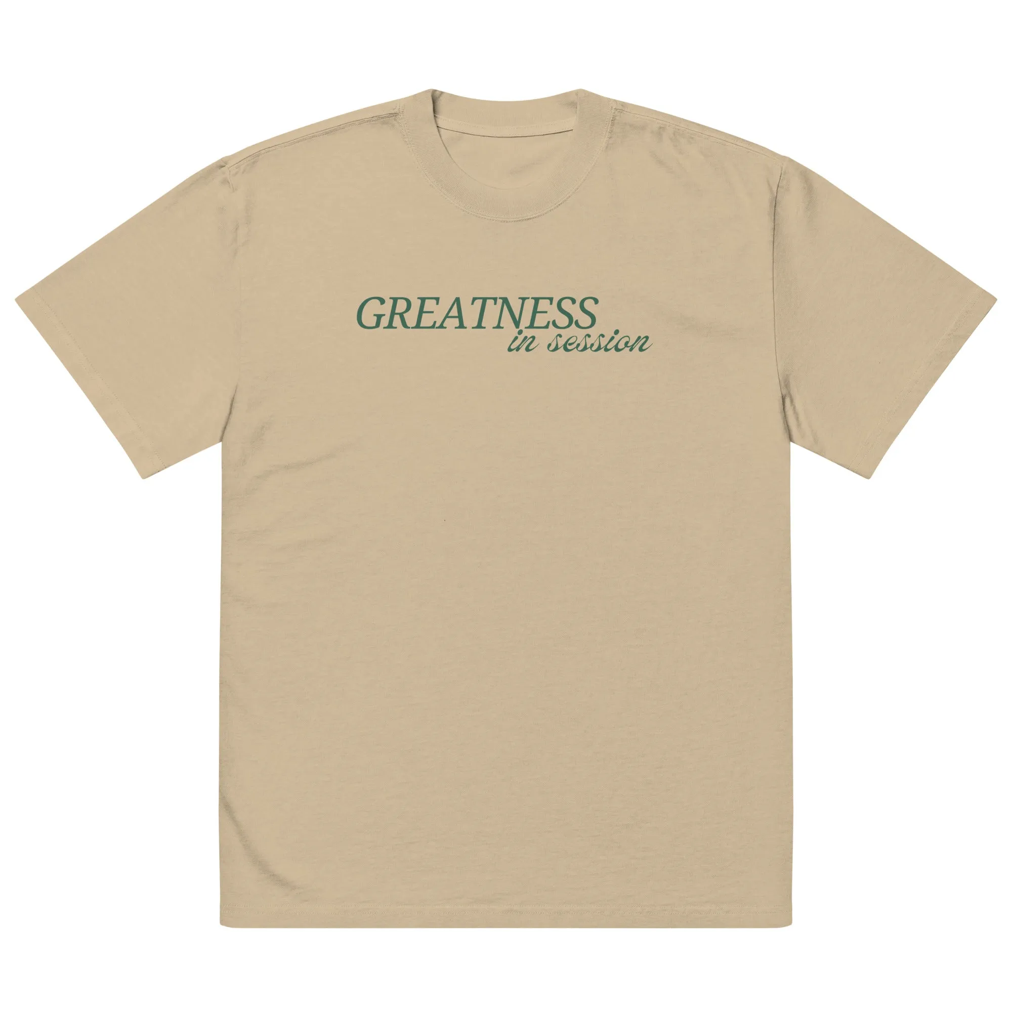 'Greatness in Session' Oversized Faded T-Shirt sold by The Fileist product image thumbnail 2