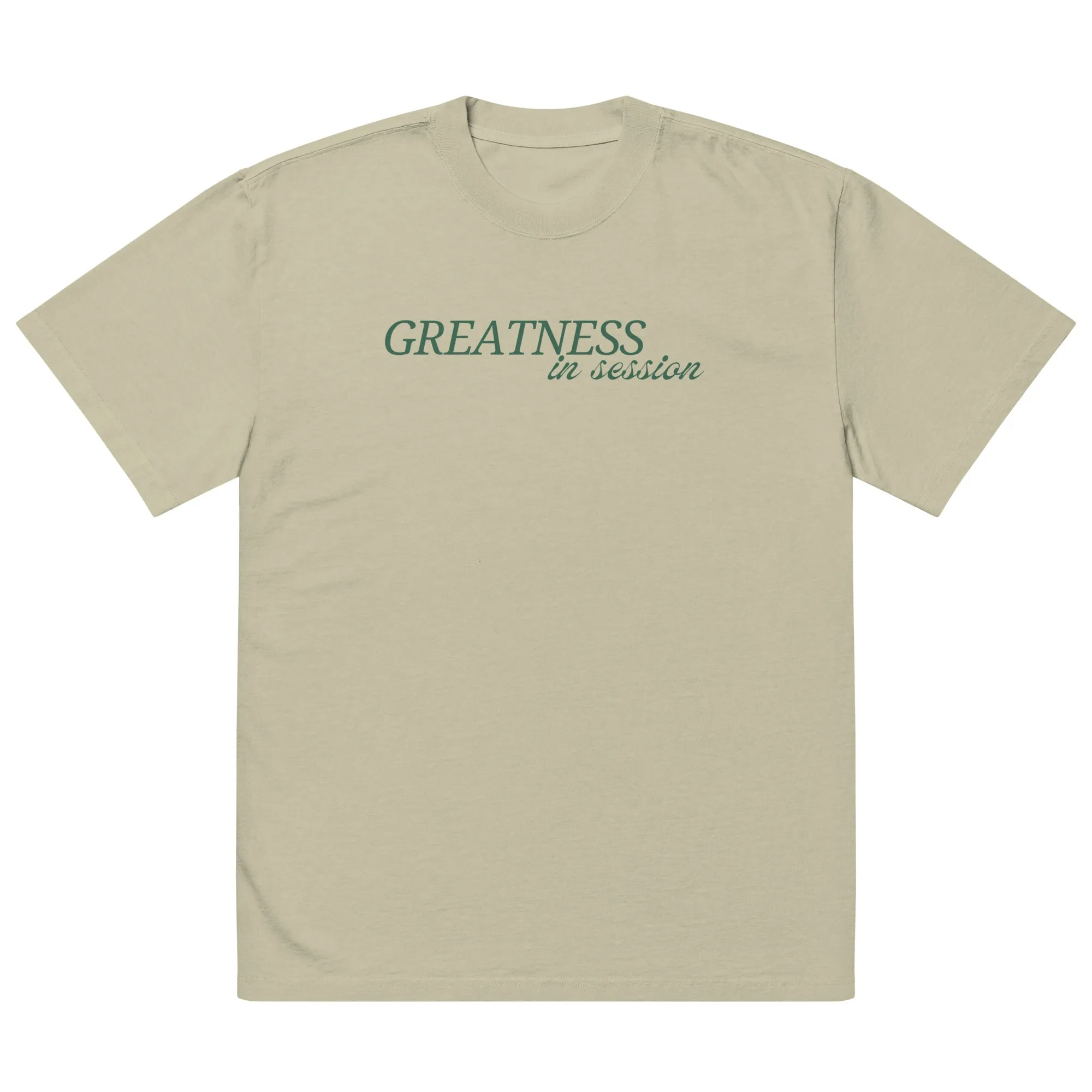 'Greatness in Session' Oversized Faded T-Shirt sold by The Fileist product image thumbnail 3