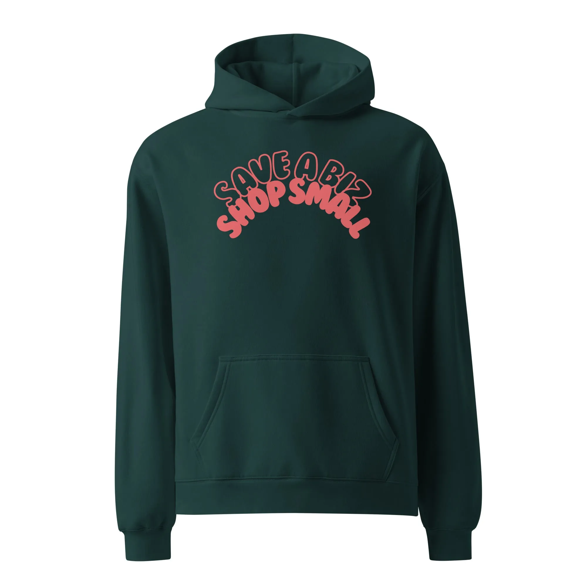 'Save A Biz, Shop Small' Unisex oversized hoodie sold by The Fileist product image thumbnail 2
