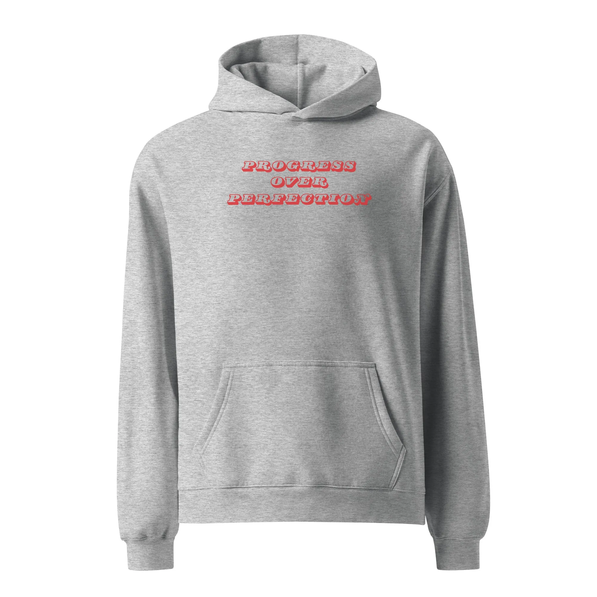 'Progress Over Perfection' Unisex oversized hoodie sold by The Fileist product image thumbnail 4
