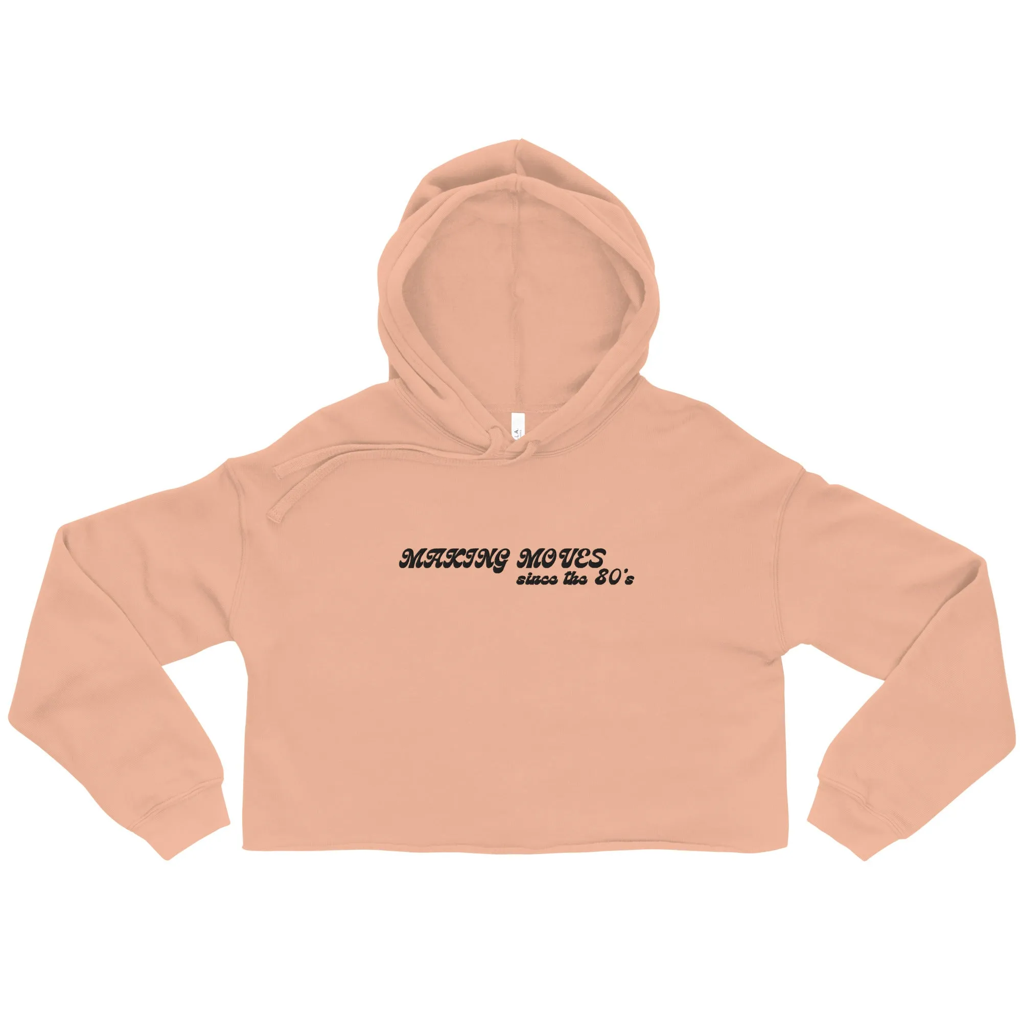'Making Moves Since the 80s' Crop Hoodie sold by The Fileist product image thumbnail 3
