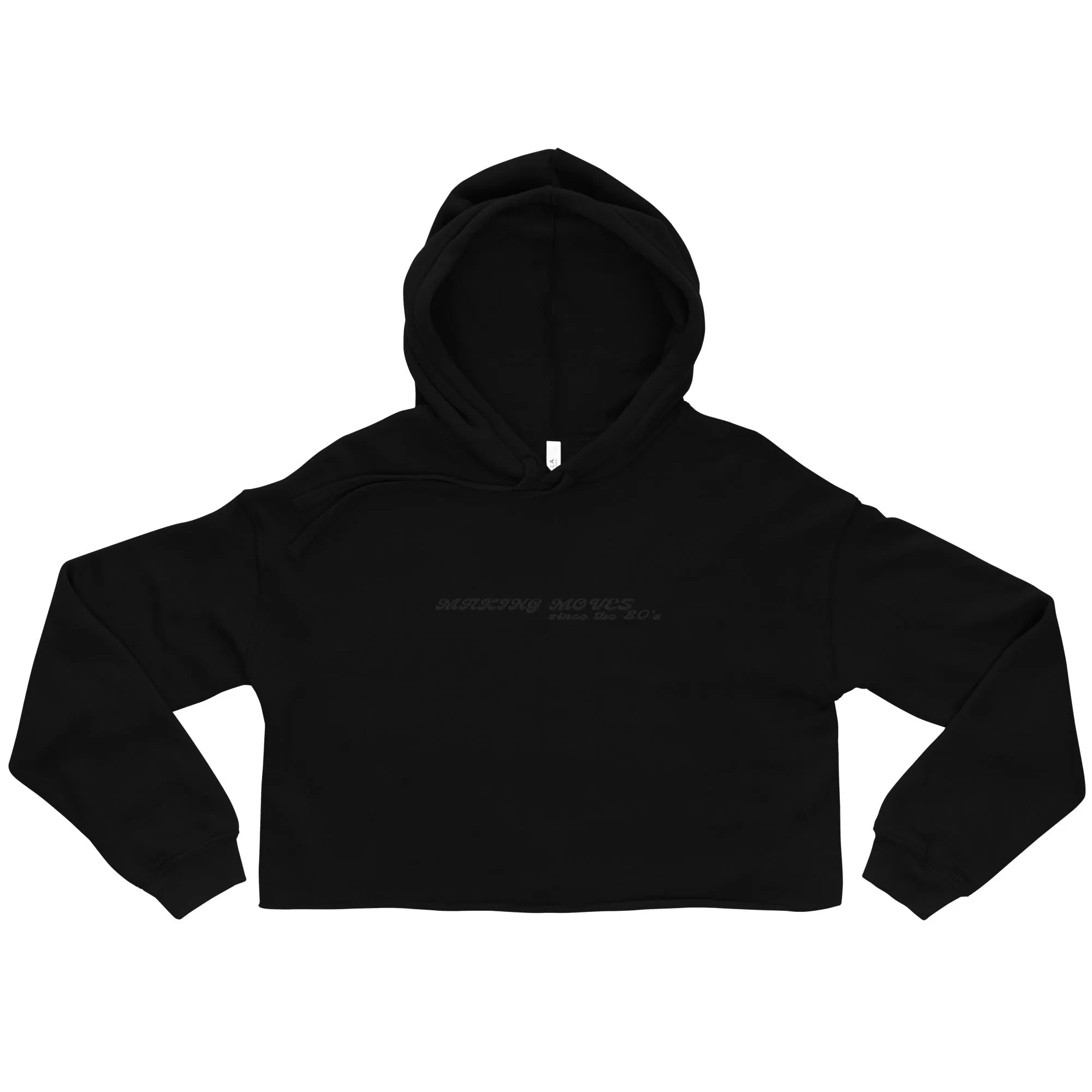 'Making Moves Since the 80s' Crop Hoodie sold by The Fileist product image thumbnail 4