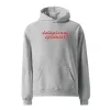 'Delusional Optimist' unisex oversized hoodie sold by The Fileist