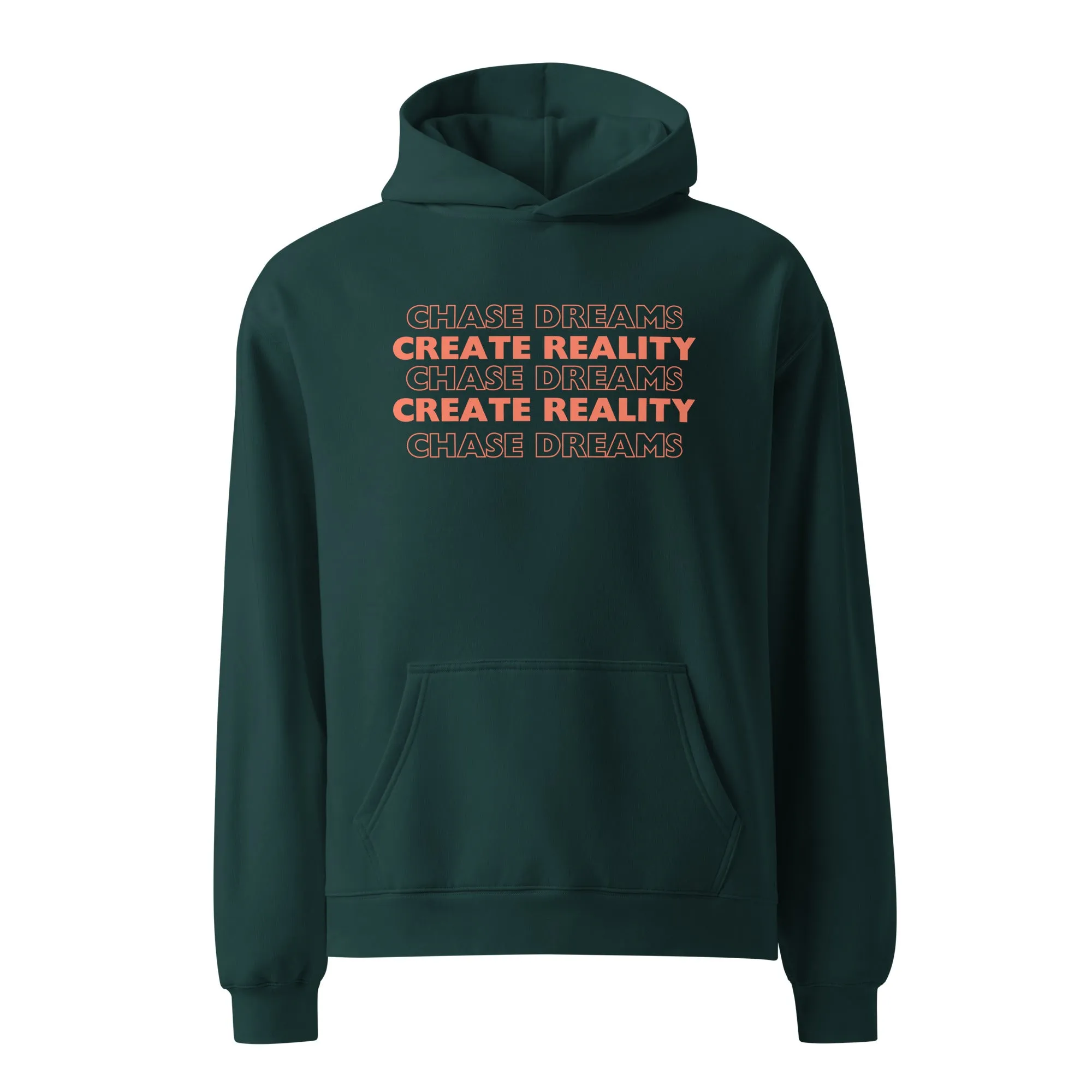'Chase Dreams, Chase Reality' Unisex oversized hoodie sold by The Fileist product image thumbnail 2