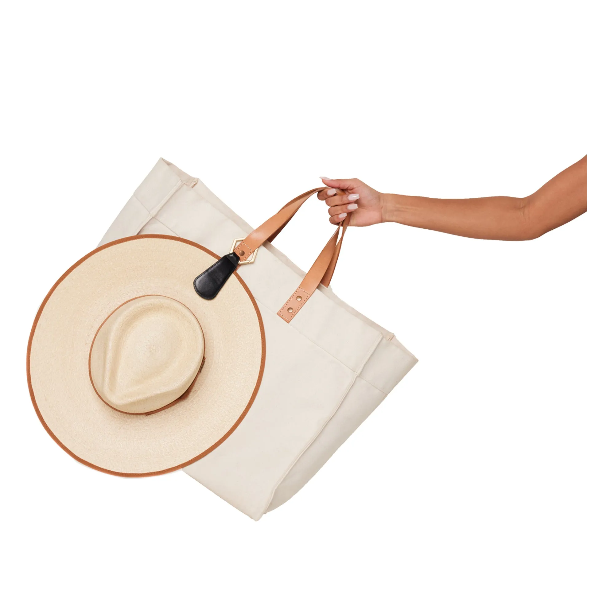 The Drop Faux Leather TOPTOTE Hat Clip sold by The Fileist