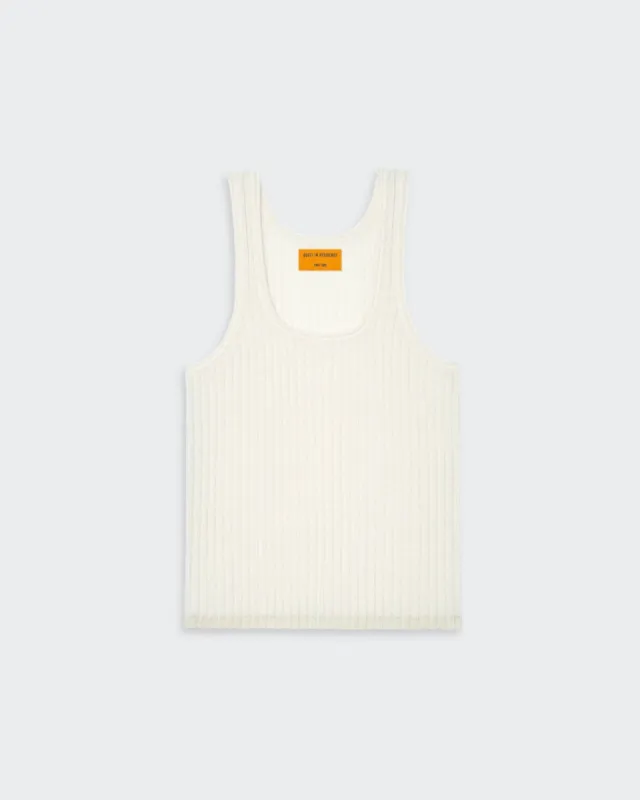 Rib Tank - Cream sold by Guest In Residence