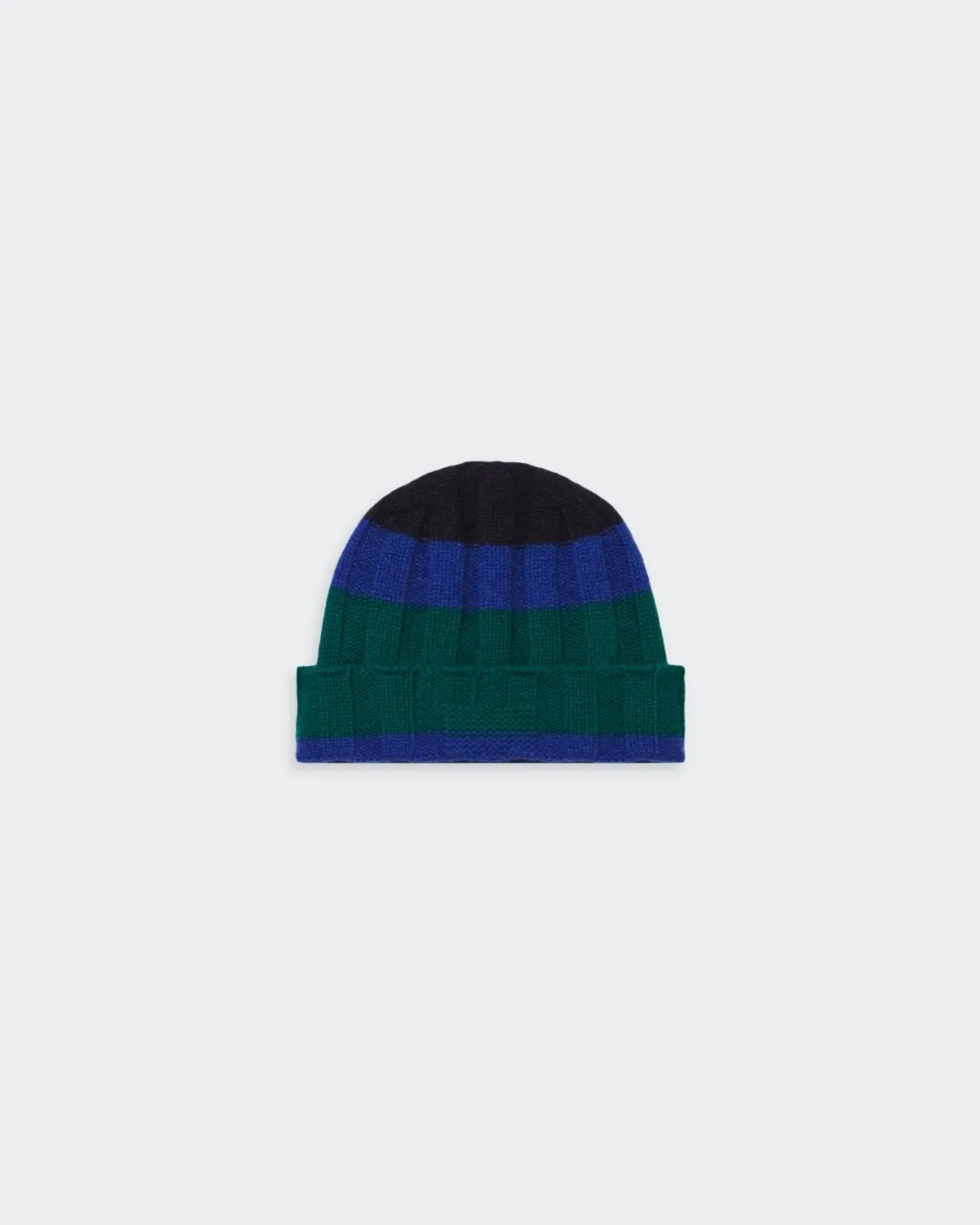 The Rib Stripe Hat - Forest/Cobalt/Midnight sold by Guest In Residence