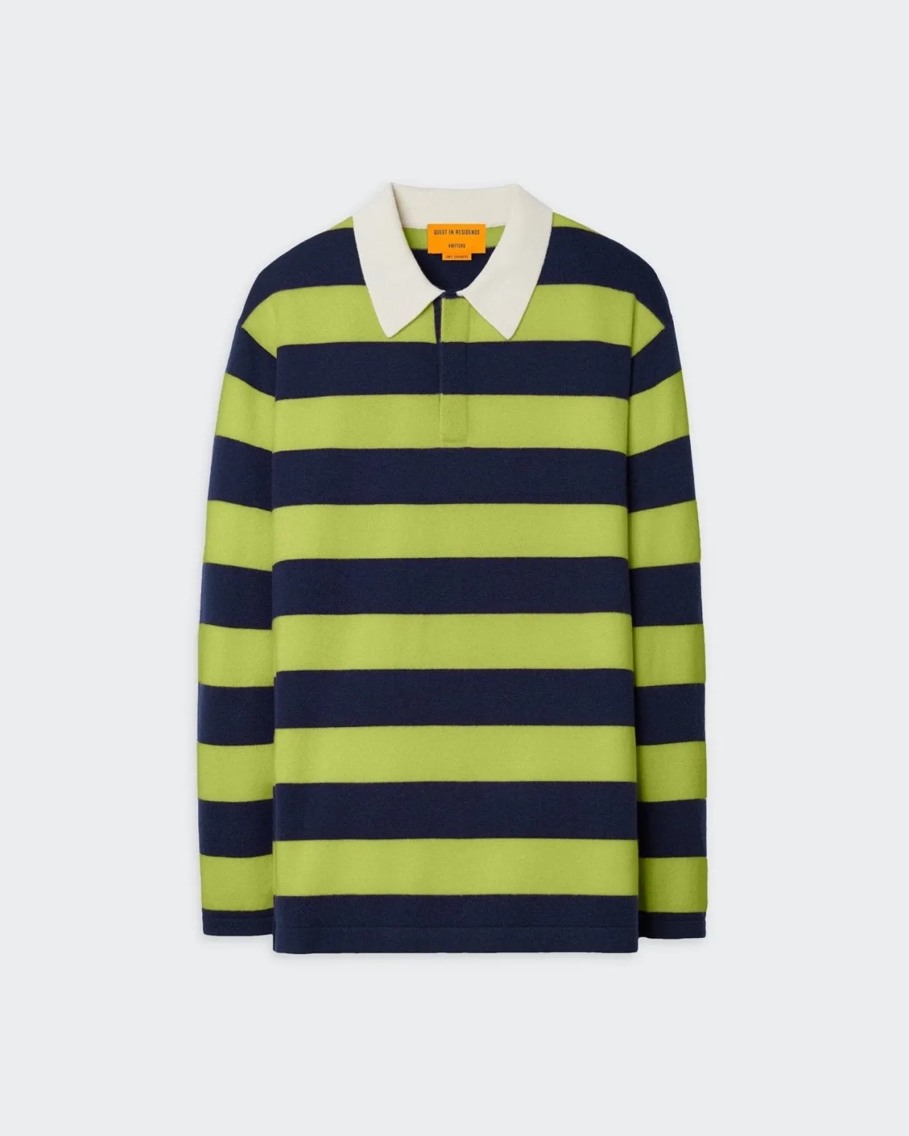 Striped Rugby - Matcha/Midnight sold by Guest In Residence