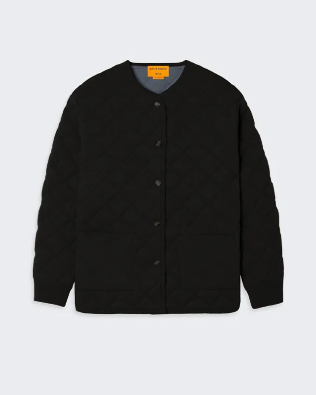 Quilted Liner Jacket - Black sold by Guest In Residence