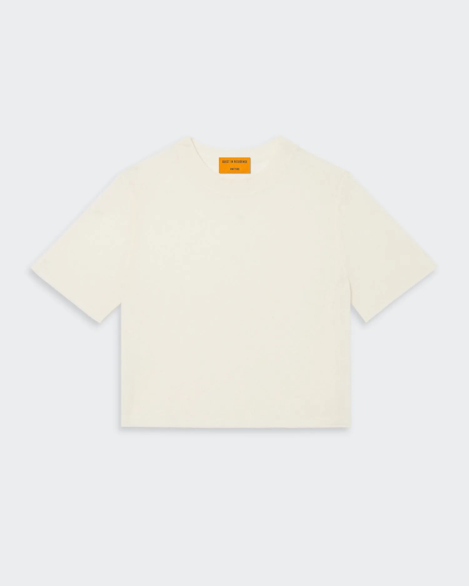 Featherweight Crop Tee - Cream sold by Guest In Residence