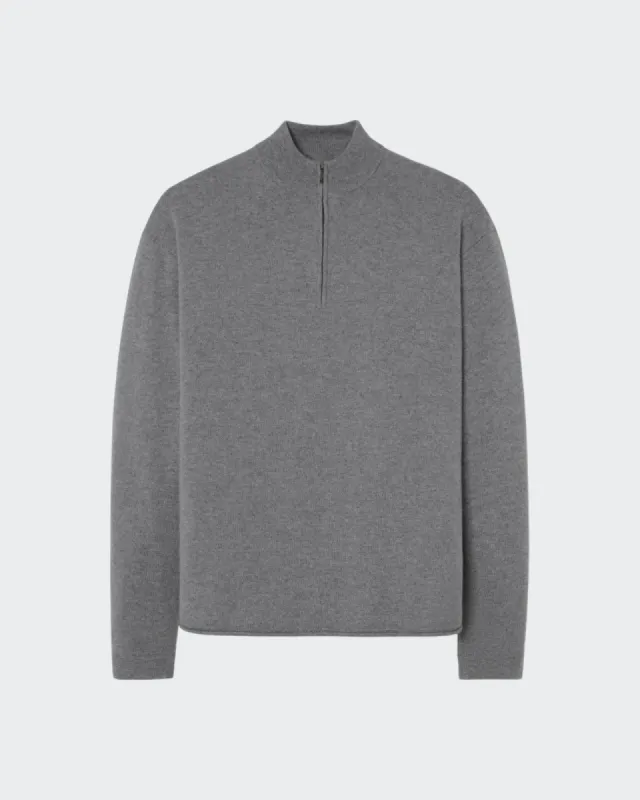 Quarter Zip Pullover - Steel sold by Guest In Residence