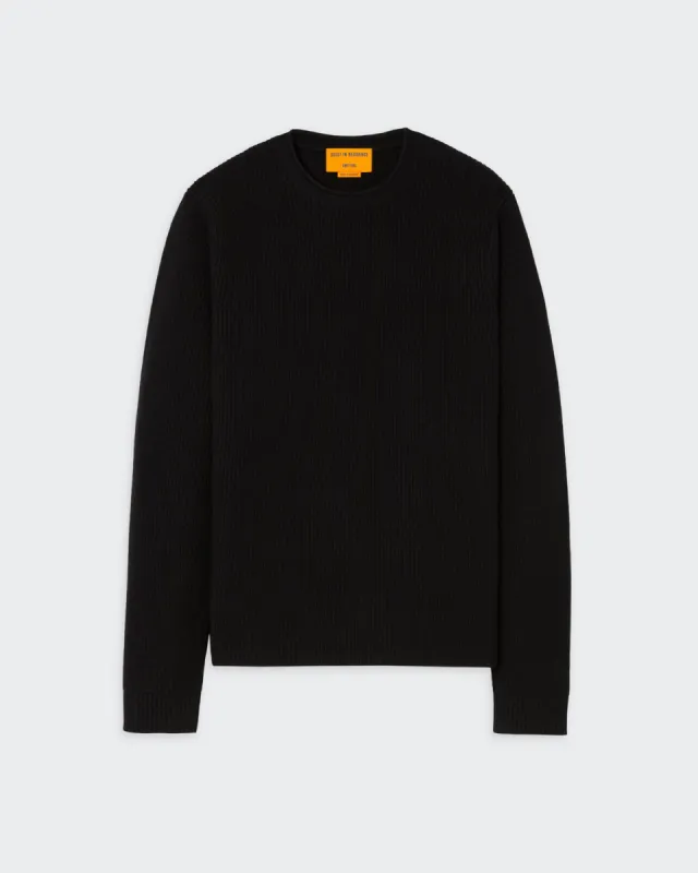 True Rib Crew - Black sold by Guest In Residence