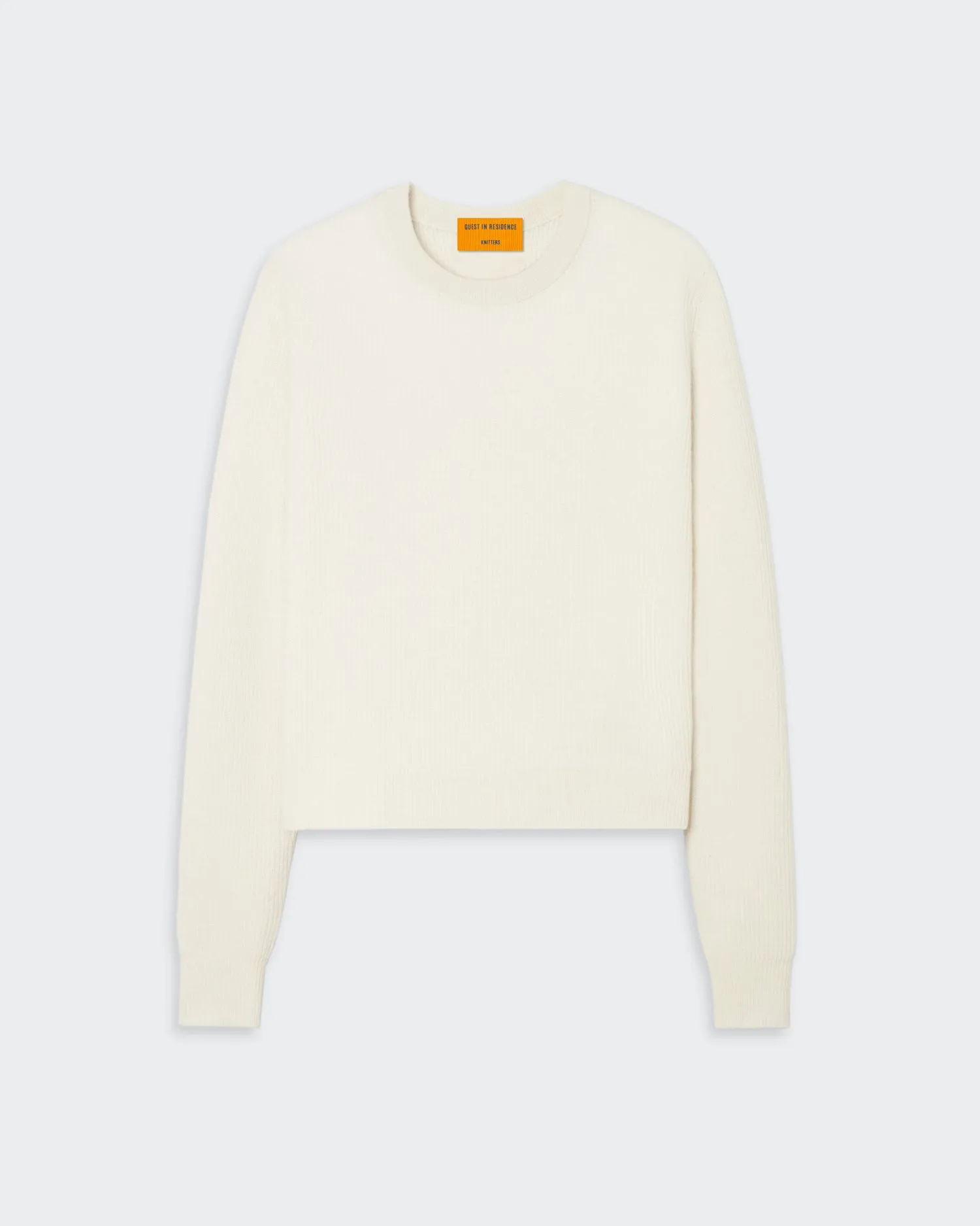 Light Rib Crew - Cream sold by Guest In Residence