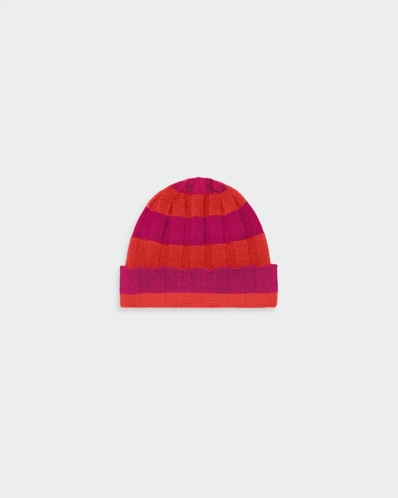 The Rib Stripe Hat - Magenta/Cherry sold by Guest In Residence