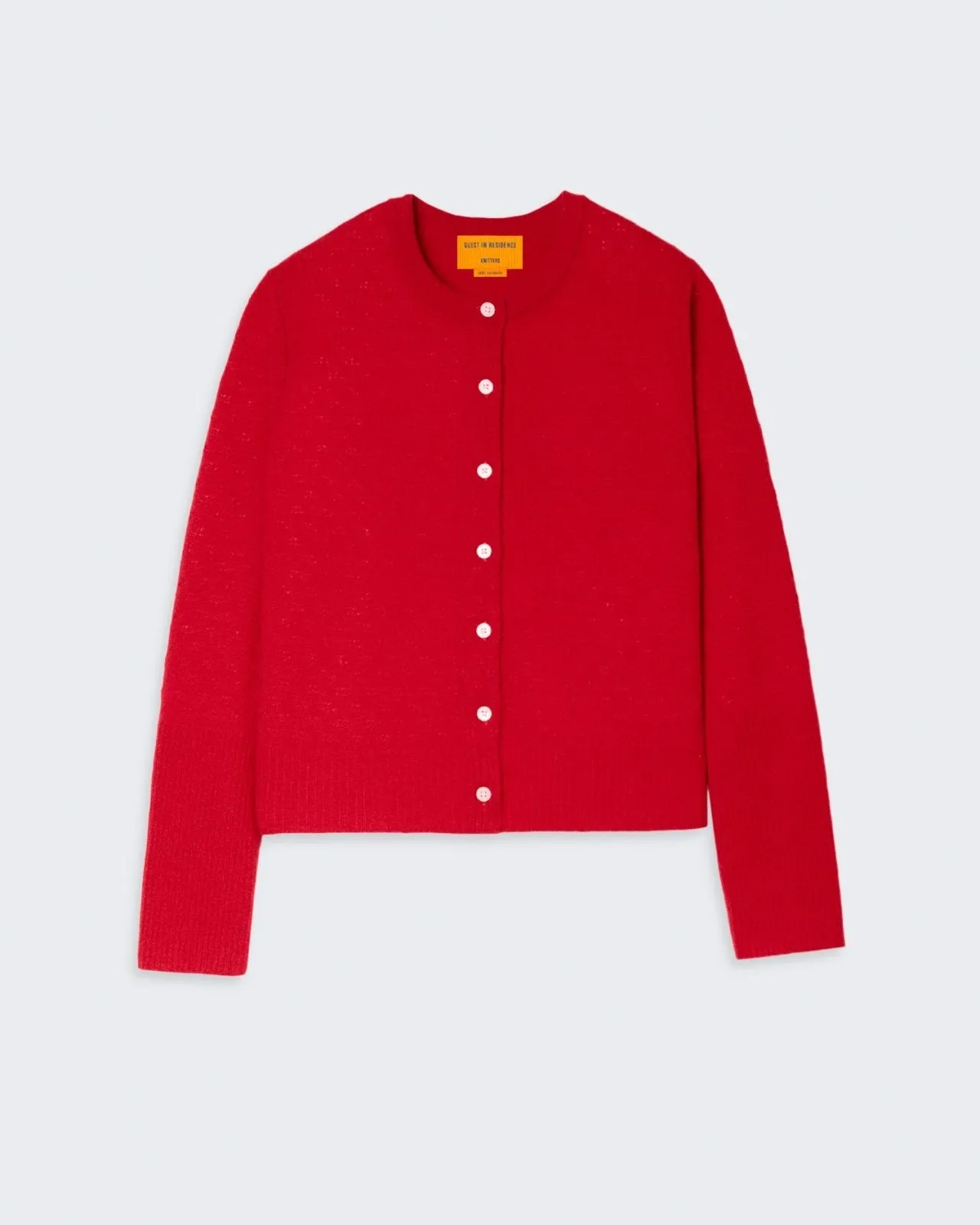Jane Pointelle Cardigan - True Red sold by Guest In Residence