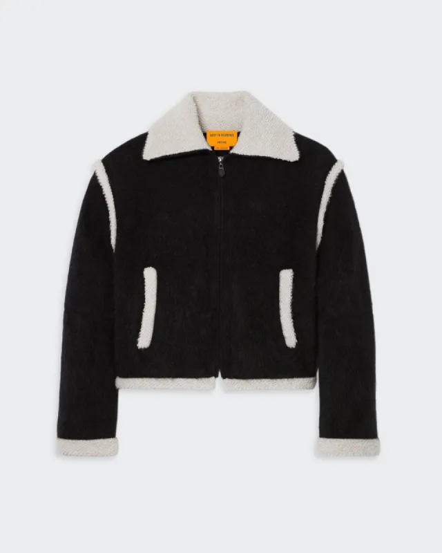 Grizzly Bomber  - Black/Oatmeal sold by Guest In Residence