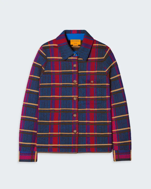 Dylan Plaid Shirt - Chestnut Combo sold by Guest In Residence
