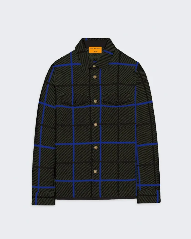 Plaid Work Shirt - Jade Combo sold by Guest In Residence