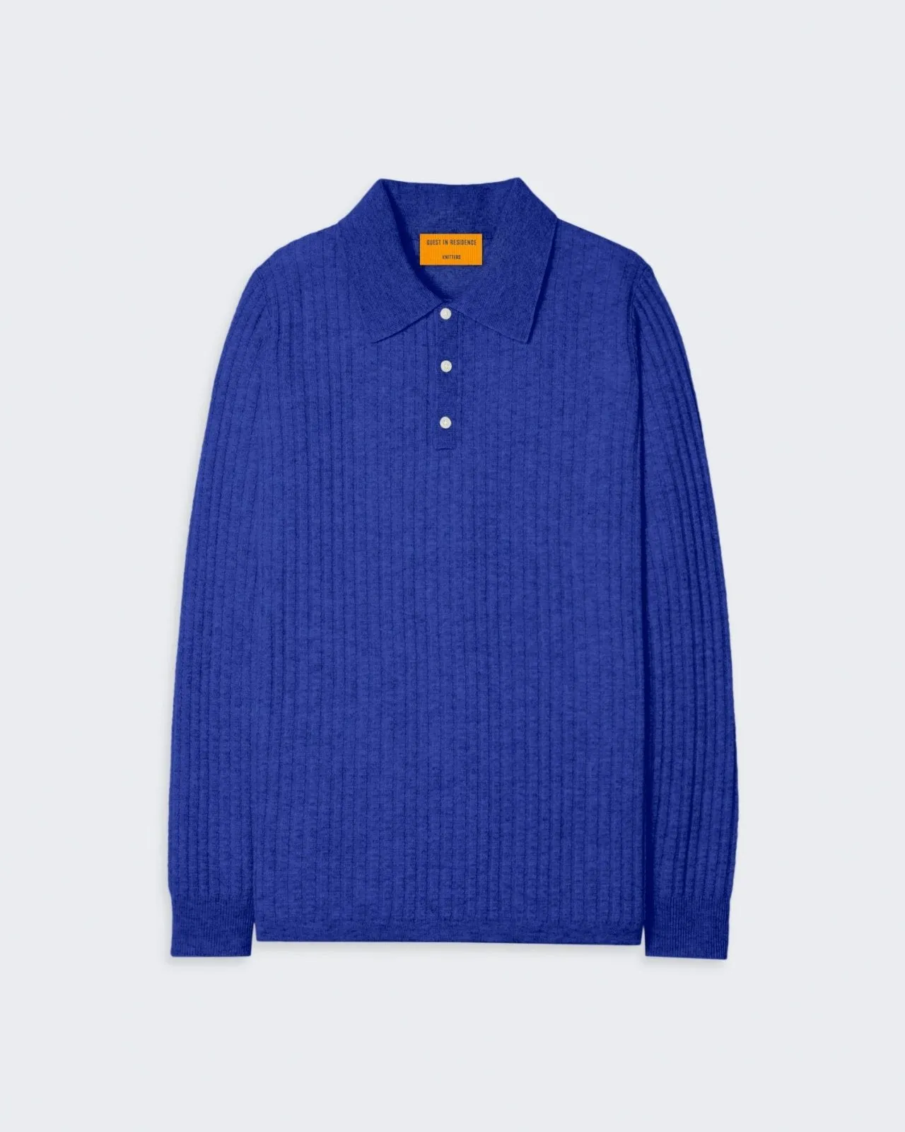 Theo Waffle Polo - Cobalt sold by Guest In Residence