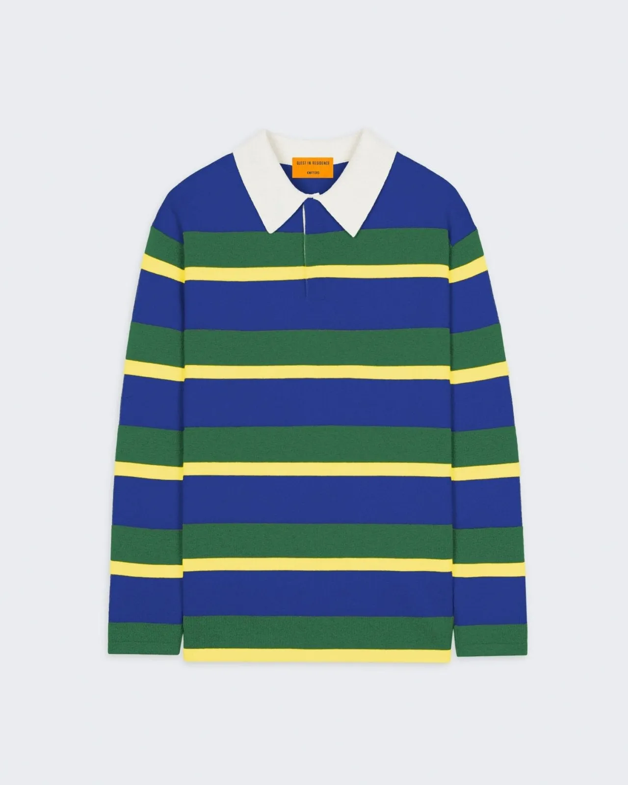 Striped Rugby - Cobalt/Rainforest Stripe sold by Guest In Residence