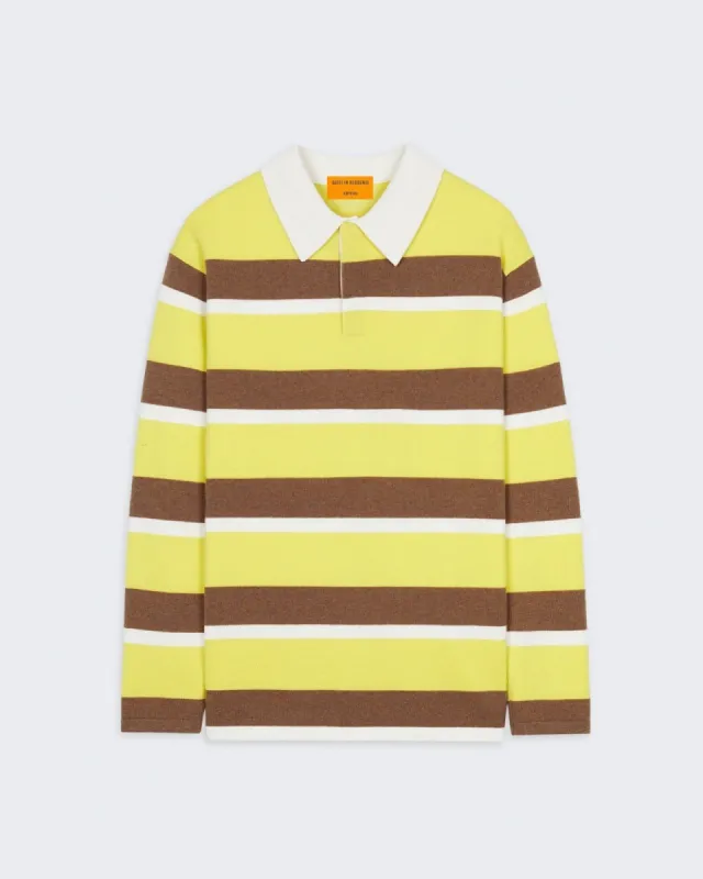 Striped Rugby - Lemon/Almond Stripe sold by Guest In Residence