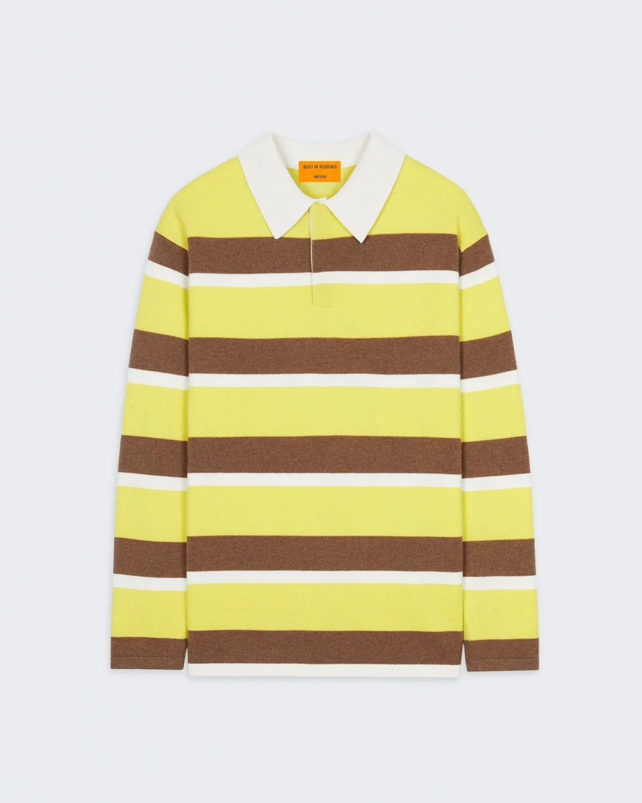Striped Rugby - Lemon/Almond Stripe sold by Guest In Residence