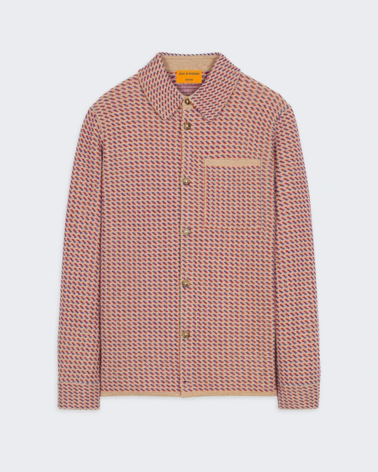 Tweed Work Shirt - Dune Combo sold by Guest In Residence