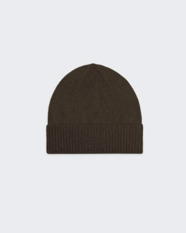 Rib Cuff Beanie - Chestnut sold by Guest In Residence
