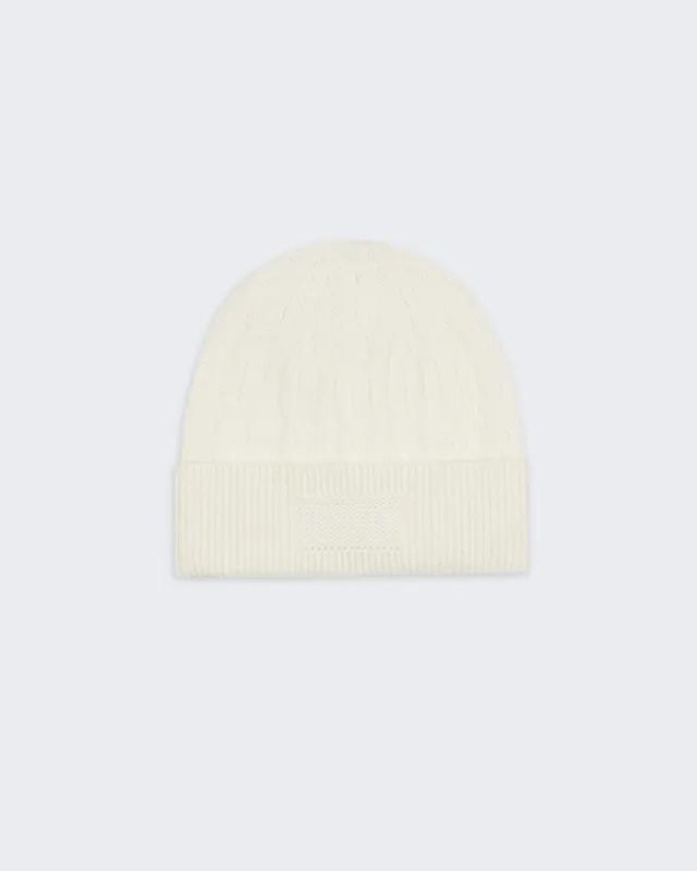 Cable Beanie - Cream sold by Guest In Residence