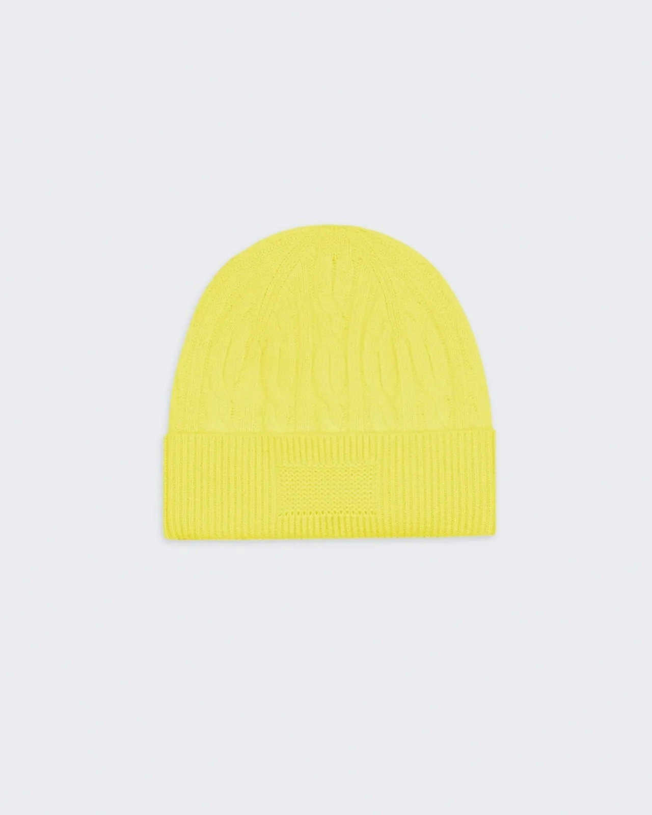 Cable Beanie - Lemon sold by Guest In Residence