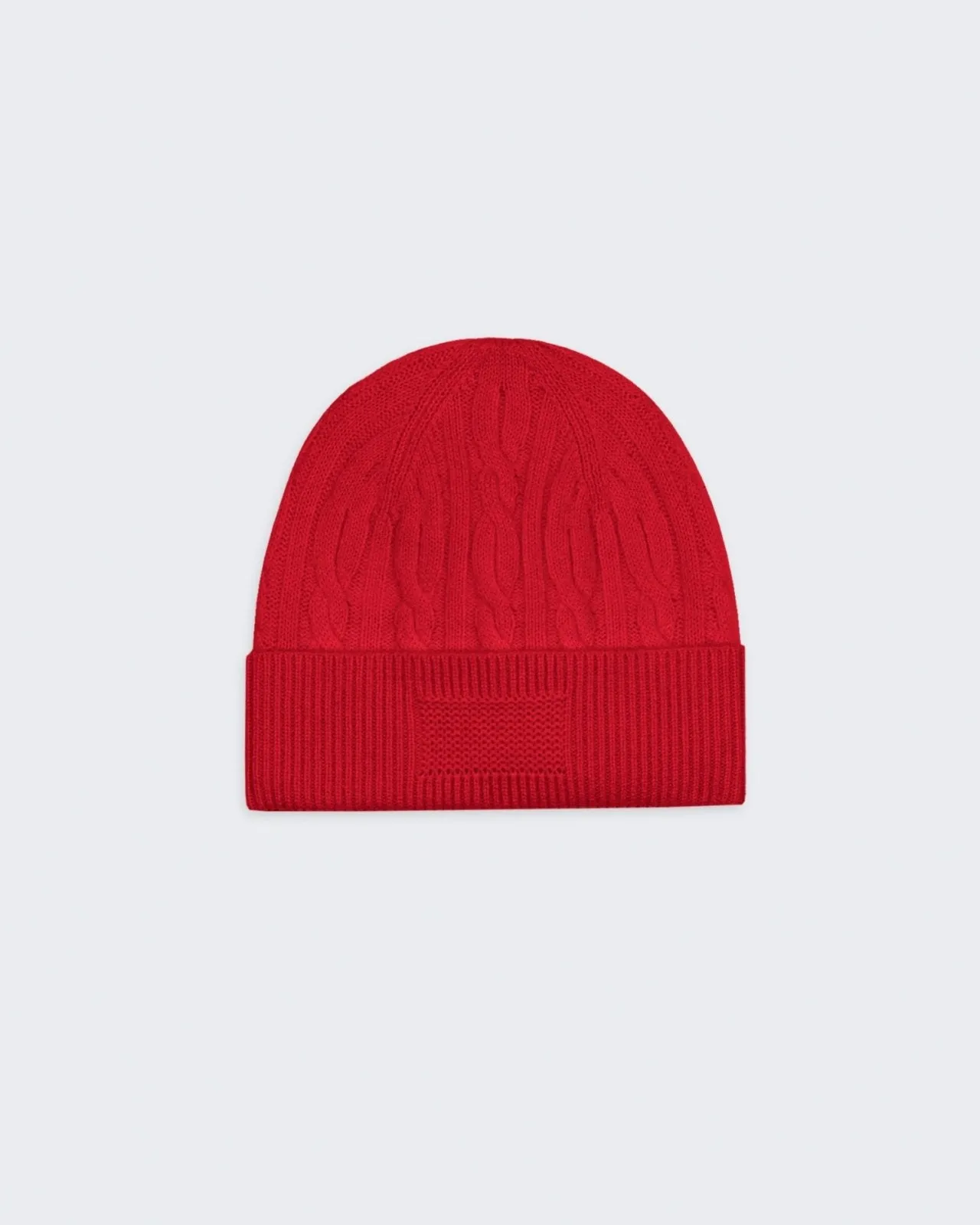 Cable Beanie - True Red sold by Guest In Residence