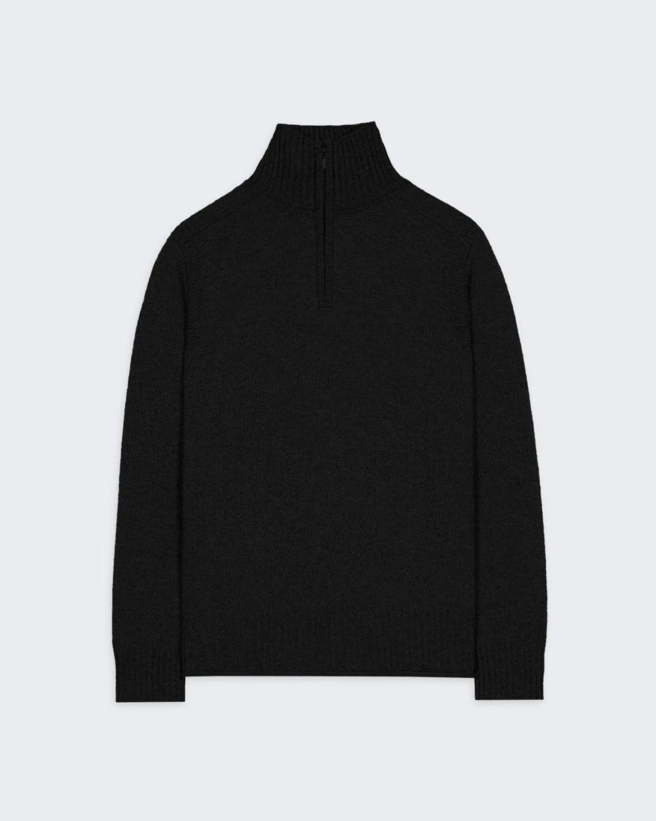 Half Zip Turtleneck - Black sold by Guest In Residence