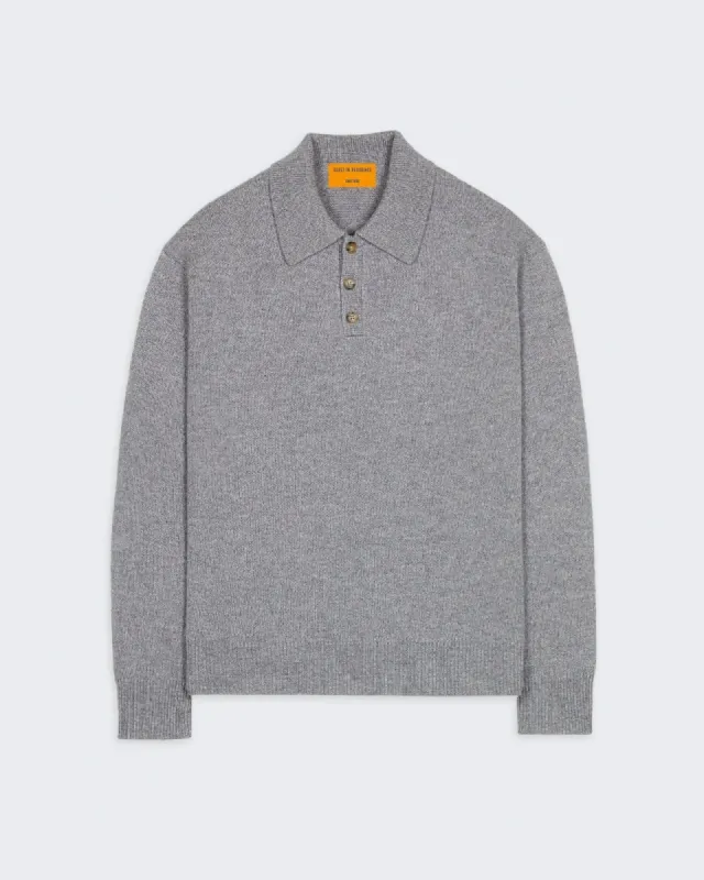 Allday Polo - Heather Grey sold by Guest In Residence