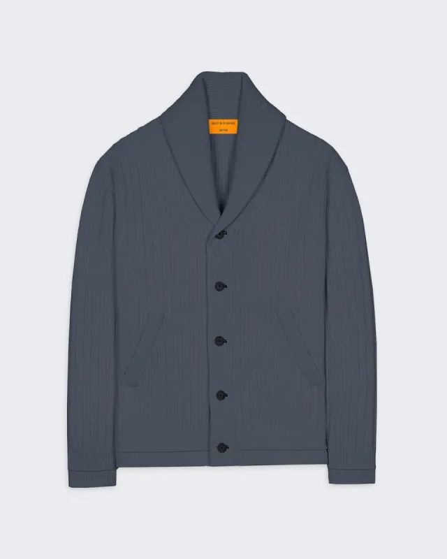 Varsity Cardigan - Charcoal sold by Guest In Residence