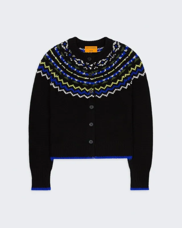 Chalet Cardigan - Black Combo sold by Guest In Residence