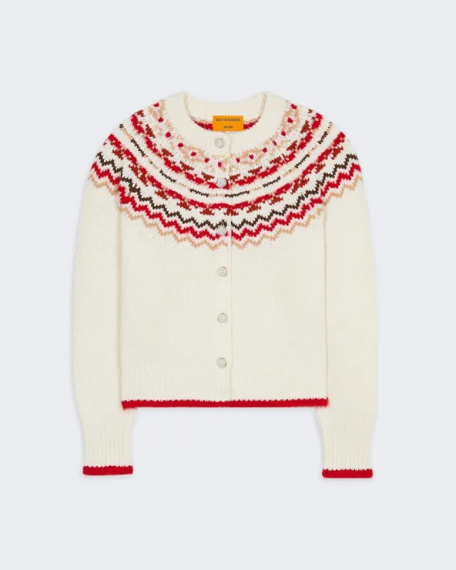 Chalet Cardigan - Cream Combo sold by Guest In Residence