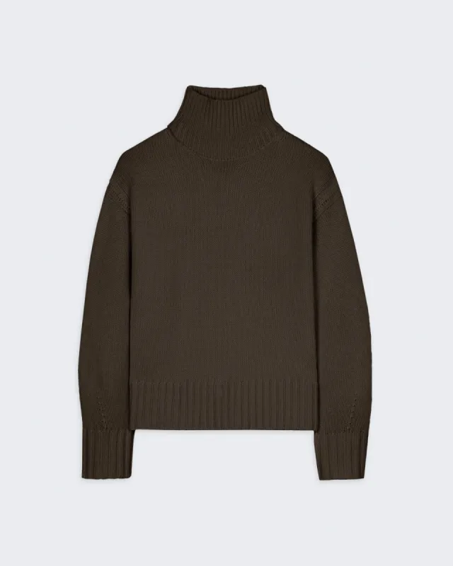 Cozy Turtleneck - Chestnut sold by Guest In Residence
