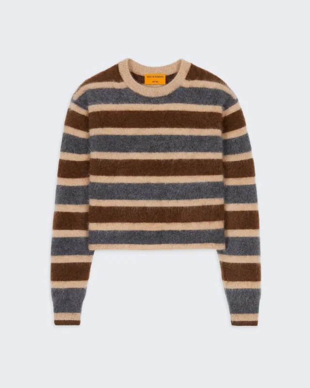 Grizzly Stripe Crew - Chestnut Combo sold by Guest In Residence