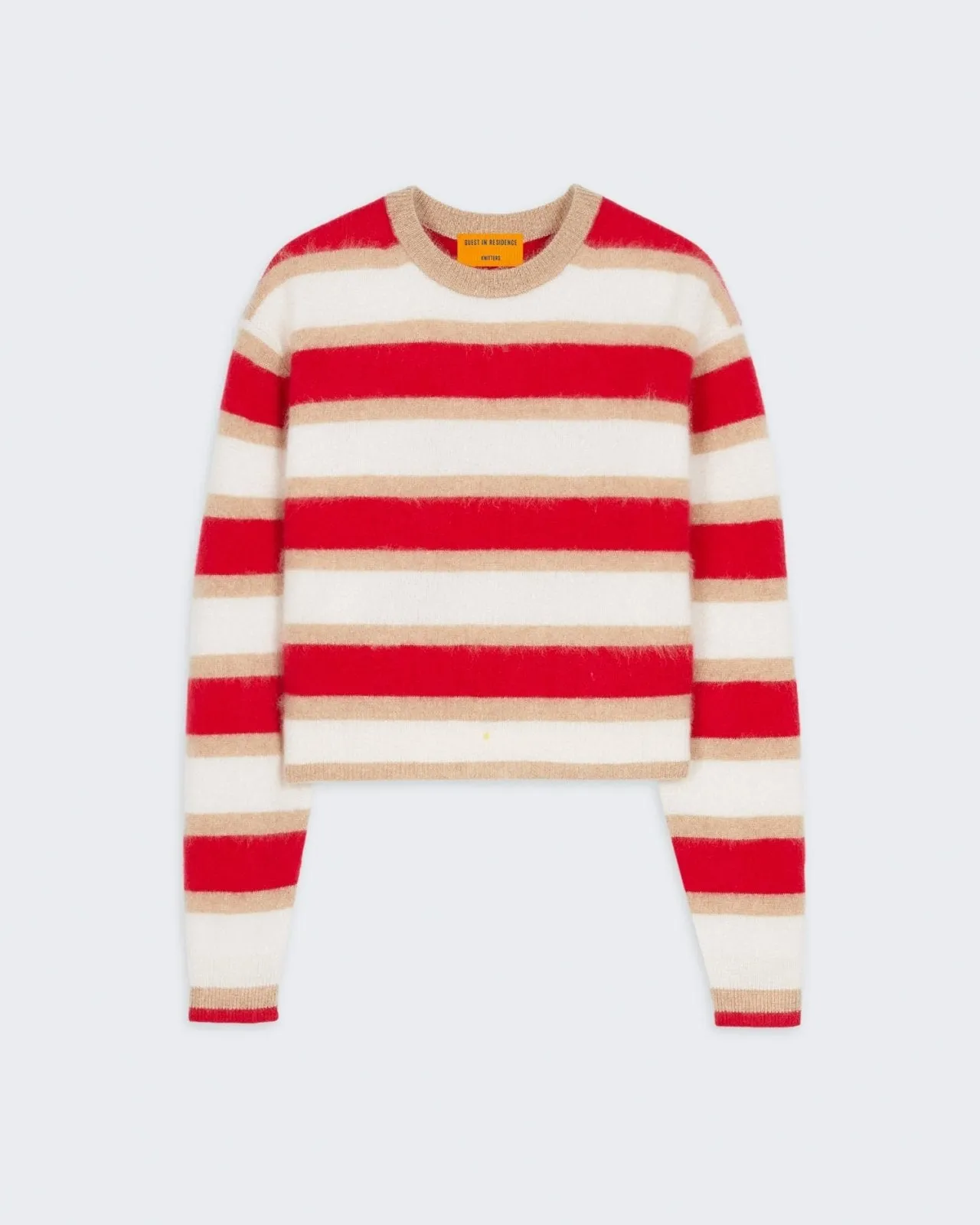Grizzly Stripe Crew - True Red Combo sold by Guest In Residence