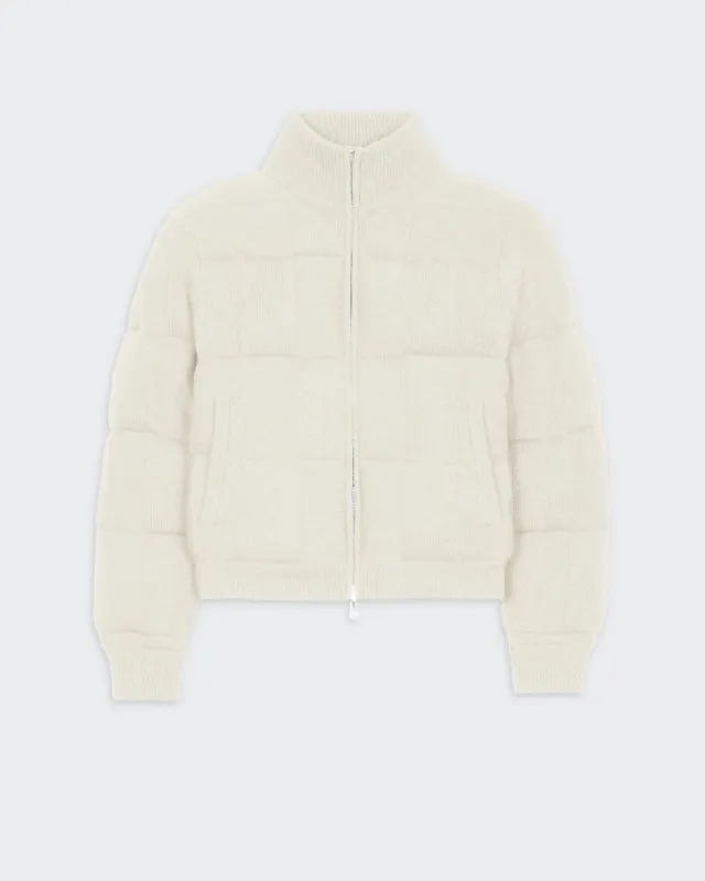 Quilted Puffer Jacket - Cream sold by Guest In Residence